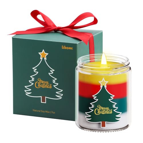 Christmas Candles - Christmas Gifts for Women, Aromatherapy Candle for Home Scented, Natural Soy Wax Vanilla Scented Candles - size: Christmas(7oz)