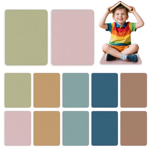 12Pcs Square Classroom Carpet Cushion,Back to School Floor Mat with Anti-Slip Particles Suitable for classrooms, Schools and kindergartens Home Family Learning and Discussion Room - color: Back-to-school Season