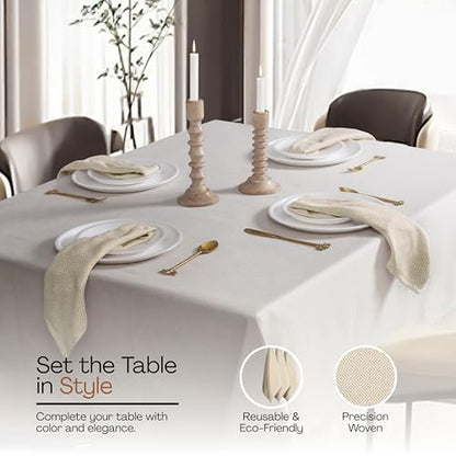 Beige Cloth Napkins Set of 12, 16x16 Inch, 100% Cotton, Diamond Pattern, Soft, Durable, Machine Washable Table Linen Napkin for Dinner, Farmhouse Dining, Family Gatherings, Daily Use - color: Beige, size: 16" x 16" (Set of 12)