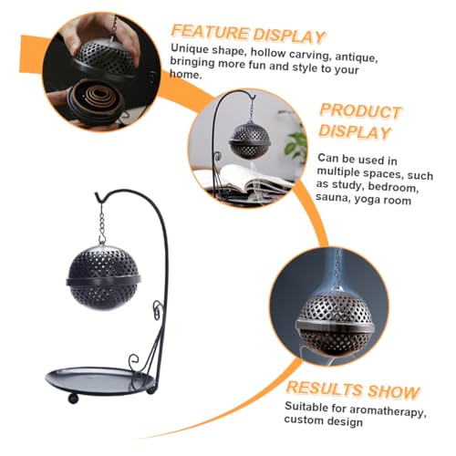 SHINEOFI Incense Burner Waterfall Backflow Holder Aromatherapy Ornament for Home Office Yoga Spa Relaxation and Meditation Decor