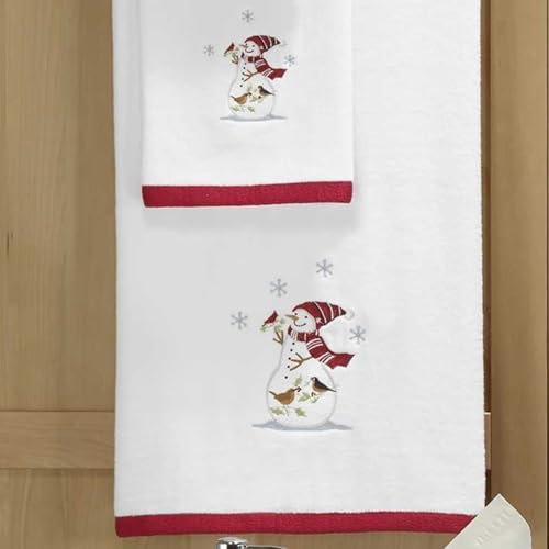 Avanti Linens - Bath Towel, Soft & Absorbent Cotton Velour, Christmas Bathroom Essentials (Holiday Cheer) - size: Bath Towel