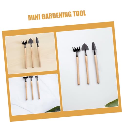 FRCOLOR Mini Garden Tool Set for Indoor Succulent Plants, 18pcs Gardening Planting Tools Kit with Hand Shovel, Trowel, and Rake for Potted Flower Care and Soil Cultivation