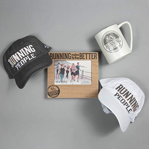 Pavilion - Running People - Gray & Cream 18 oz Coffee Mug