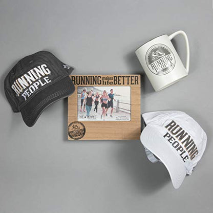 Pavilion - Running People - Gray & Cream 18 oz Coffee Mug