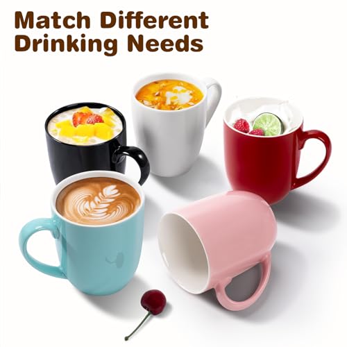 Urbanstrive 16 oz Large Coffee Mug with Handle Tea Cup Novelty Coffee Cup Idea Gift for Men Women Office Work (Yellow) - color: Yellow