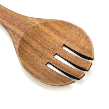 MY MIRONEY 2PCS Acacia Salad Forks | Wooden Salad Server 7.48" Wood Claws for Serving, Mixing, Cooking