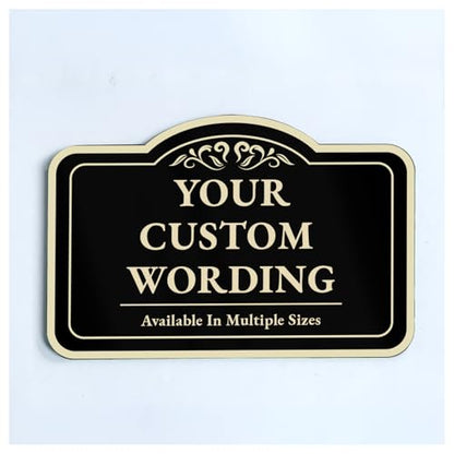 Custom Carved Metal Signs, Personalized Aluminum Design, Driveway Waterproof Signs, Design 1 Charcoal 10x7 In - color: Design 1 - Black Charcoal, size: 10x7 Inches