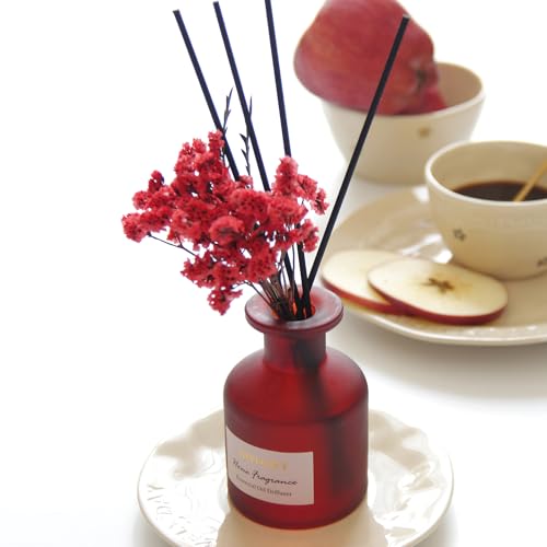 Reed Diffuser Set, Scent Diffuser with Sticks, Home Fragrance, Reed Diffuser for Bathroom, Shelf Decor, 4.06oz Gardenia White Tea