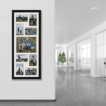 WIFTREY 2 Pack 4x6 Picture Frames Collage with 9 Openings, Display Eight 4 x 6 Pictures and One 8x10 Photos for Wall Mounting, Black - color: Black, size: 9 Openings - 2 Pack