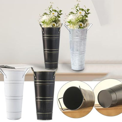 Metal Round Umbrella Stand Rack, Freestanding Umbrella Rack with Cane and Walking Stick Holder, Perfect for Entryway and Porch Use, Ideal Organizer for Home and Office (Black)
