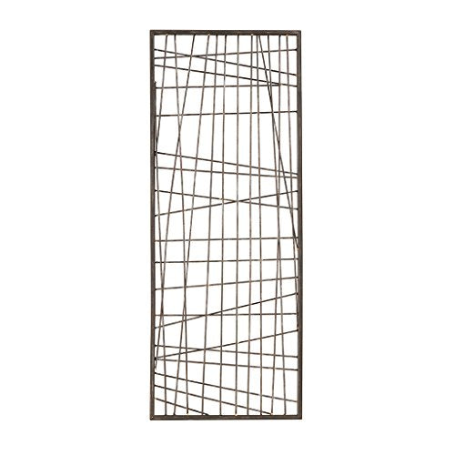 INK+IVY Savoy Wall Art Living Room Décor - Modern Abstract Metal Wire Design Home Accent Entry Way Decoration Ready to Hang Panel for Bedroom, 13.8"W x 0.79"D x 35.4"H, Gold Black - style: Savoy