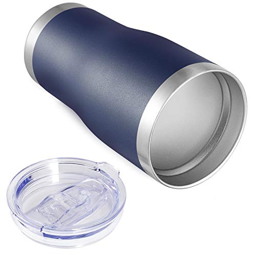 VEGOND 20oz Tumbler Stainless Steel Tumbler Cup with Lid And Straw Vacuum Insulated Double Wall Travel Coffee Mug(Navy Blue 6 Pack) - color: Navy Blue, size: 6 Count (Pack of 1)
