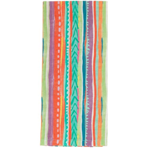 Boston International Dish Towel Set of Two Cotton Tea Towels, 28" x 18", Fiesta - color: Fiesta