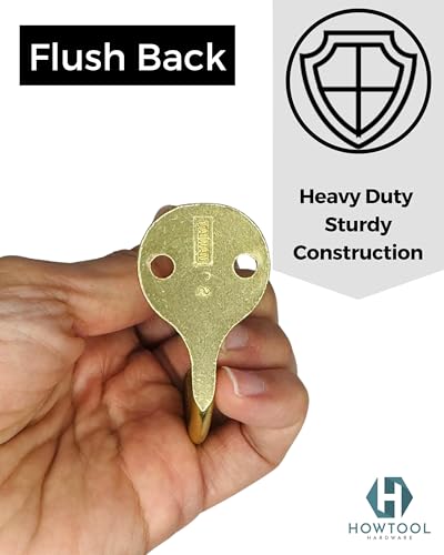 Coat Hooks for Wall Hanging Heavy Duty Wall Mounted Brass Plated, 5 Pack - color: Brass