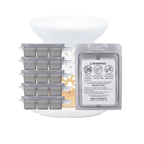Scented Soy Wax Melts - 6 Pack Set with Oil Fragrance - 36 cubes - Vol #1
