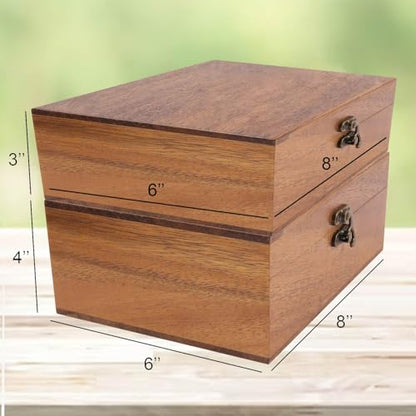Personalized Pine/Walnut Keepsakes Baptism Gifts Wooden Box, 8 * 6 * 3 Walnut Wooden Boxes First Communion Gifts for Boys/Girls, Personalized Wood Storage Engraved Keepsake Box for Baptism - color: Baptism