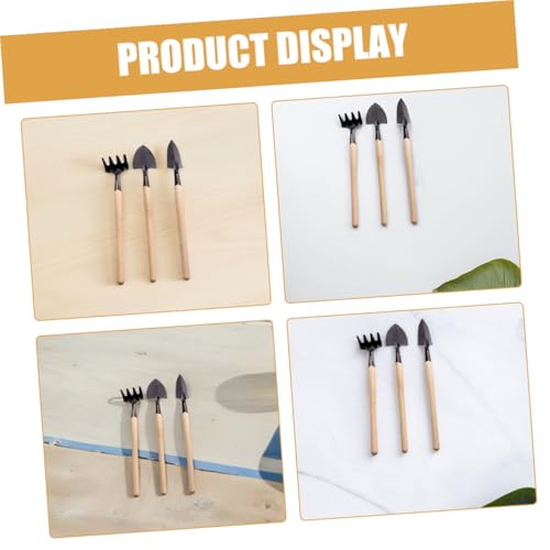 Mini Garden Tool Set 18pcs 6 Sets Small Gardening Hand Tools for Indoor Plant Care Transplanting Digging Weeding with Metal Mini Shovel Rake and Trowel for Succulent and Flower