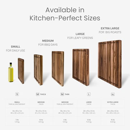 Teakhaus Carving Board and EON Cutting Board Oil Set - Extra Large (XL) Teak Wood Cutting Board with Juice Groove & Food-Grade Mineral Oil - 24”L x 18”W x 1.5” Thick - FSC Certified - color: Cutting Board with Maintenance Oil, size: Extra Large (24 inch x