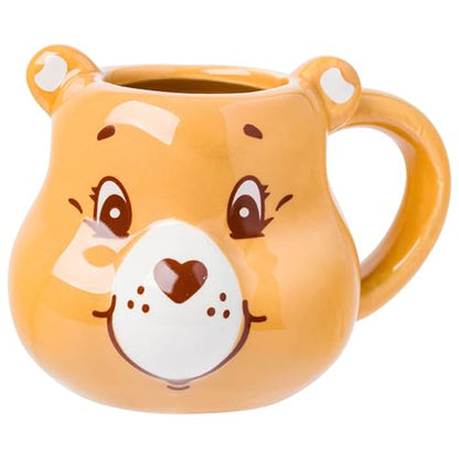 Silver Buffalo Care Bears 4 Piece Sculpted Ceramic Mini Mug Set Featuring Cheer, Grumpy, Share, and Tenderheart Bear, 4 Ounces - color: Multicolor