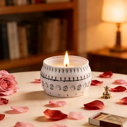 Candle Set for Women Gift, Scented Candles, 6 Pack Large Natural Soy Wax Candles in Tins, Stress Relief Gifts for Women, Aromatherapy Candle, 5.7oz Each, 30-35 Hr Burn, Ideal Gifts for Mom Birthday - size: Large 6-Candle Set (Boho)