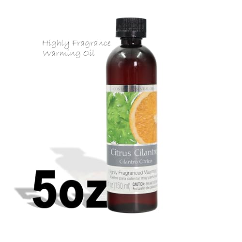 Hosley's Set of 2, 5 oz Citrus Cilantro Fragrance Warming Oils. Ideal Gift for Weddings, spa, Reiki, Meditation, Bathroom Settings. P1 - size: 2.5 Fl Oz (Pack of 2)