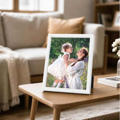 Shadow Box Frame 8"x 10" - 4 Pack Wood Deep Shadowbox with Glass Shadow Boxes Display Cases Suitable for Photos, Dried Flowers, DIY Crafts Medals Picture Frames for Wall Tabletop (White) - size: 8x10-4pcs-white