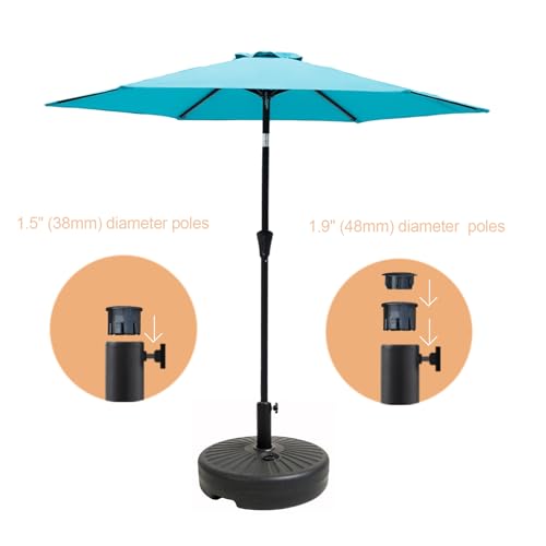 C-Hopetree 78 lb Heavy Duty Water Fillable Base Stand for Patio Outdoor Market Table Umbrella, Black - size: 78lb