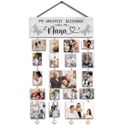Nana gifts，Nana Picture Frames Gifts for Grandma Grandmother from Granddaughter Grandson, My Greatest Blessings Call me Nanas Photo Collage Frame for Wall Decor - color: My Greatest Blessings Call me Nana