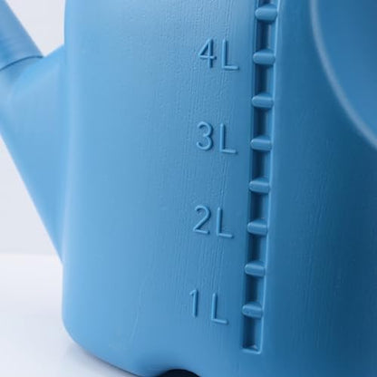 1.1 Gallon Long Spout Watering Can, Modern Lightweight Durabl Plant Waterer with Removable Long Spout Sprinkler Head,2026 New Plastic Large Watering Can Indoor for Succulents Flower Seedlings - color: Blue
