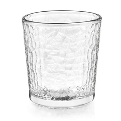 Libbey Yucatan Textured Tumbler & Rocks Drinking Glasses Set of 16 | Jumbo Margarita Glass Cups with 16.2 oz and 13 oz Capacities for Frozen Cocktails, Mocktails & Entertaining - color: 06 - Yucatan Frost