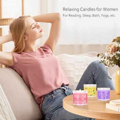 Scented Candles for Home, 12 Pack Candle Set for Women, Small Soy Candles Bulk, Mothers Day Gifts from Daughter - Mini Candle Gift Set for Bridesmaid Anniversary Birthday Valentines Christmas