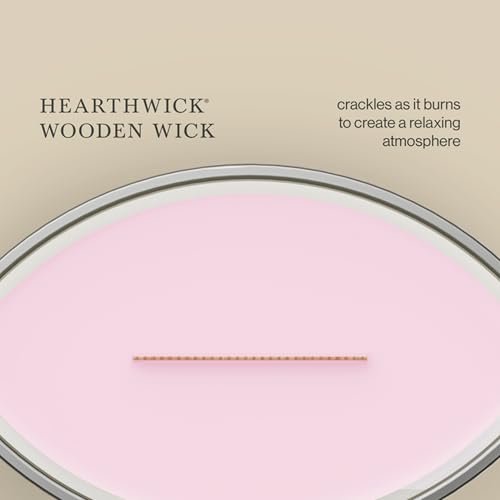 WoodWick Cherry Blossom & Vanilla Scented Ellipse Candle - color: Cherry Blossom & Vanilla, size: 16oz