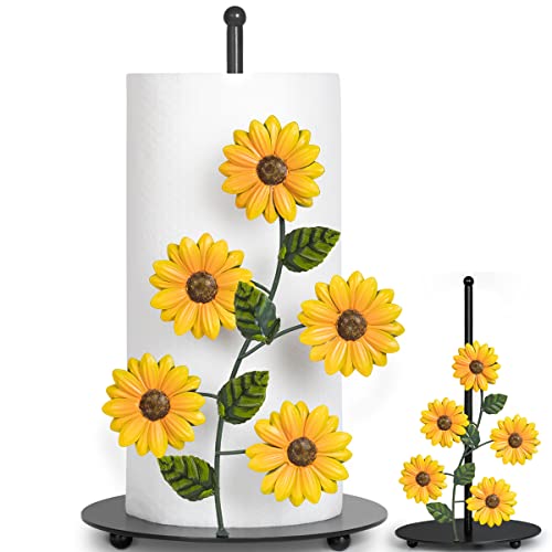 Sunflower Paper Towel Holder Sunflower Kitchen Decor and Accessories Yellow | Sunflower Kitchen Decor and Accessories Yellow Paper Towel Holder Sunflower Decor Set Flower Cute Unique Farmhouse Country