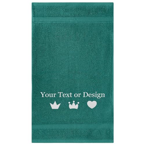 Personalized Bath Towel - Custom Turkish Cotton Towels with Embroidered Name, Monogram - Soft & Absorbent Bath Sheet - Aqua, 30"x60" (1 Pack) - color: Aqua, size: Bath Sheet (30"x60")