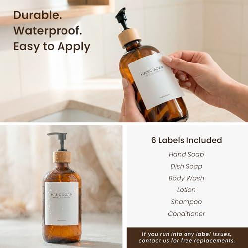 MaisoNovo Glass Dish Soap Dispenser for Kitchen Set of 2-16.9oz Amber Dish and Hand Soap Dispenser Set for Kitchen - Amber Glass Bottles x 2 with Black Bamboo Pumps & Tray - color: Amber Bottles/Black Bamboo Pumps