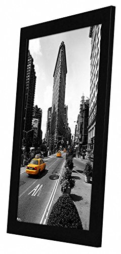 Americanflat 11x17 Picture Frame with Shatter-Resistant Glass - Set of 2 - Signature Collection - Gallery-Style Frames Made of Engineered Wood - Picture Frames for Wall Display - Black | Shatter-resistant glass, hangs vertical or horizontal, sawtooth hang