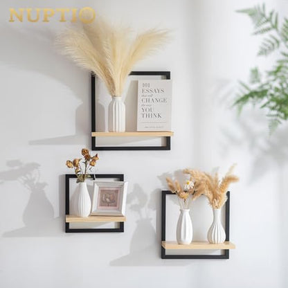 NUPTIO White Ceramic Bud Vase: Small Assorted Vases 4 Pcs, Unglazed | Table Centerpiece Decorations, for Christmas, Home, Wedding, Dining, Room