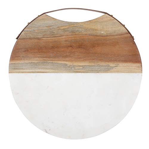 Creative Brands Santa Barbara Design Studio - Tablesugar Round Cheese Board, 14-Inch, Acacia Wood and Marble