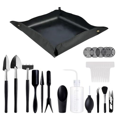 Transplanting Tool Flower Plant Transplanting Supplies | Small Garden Tools with Repotting Mat Professional Plant Care Kit for Indoor, Outdoor, Balcony, Greenhouse, Landscaping