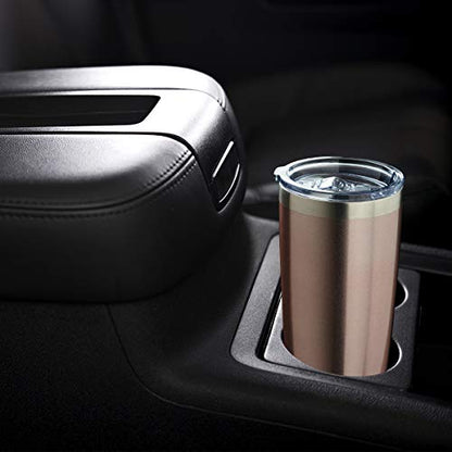 COMOOO 20oz Tumbler with Straw Stainless Steel Insulated Coffee Tumbler Cups Double Wall Vacuum Travel Coffee Mug with Splash Proof Sliding Lid for Hot Cold Drinks (Mix Color,4 Pack) - color: Mix Color