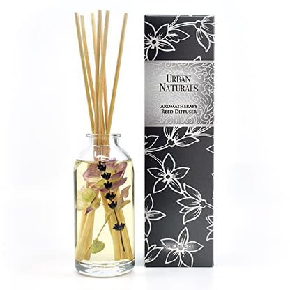 Garden Lavender Reed Diffuser Oil Set with Reed Sticks – Calming, Herbal Fragrance - Made in The USA - color: Garden Lavender