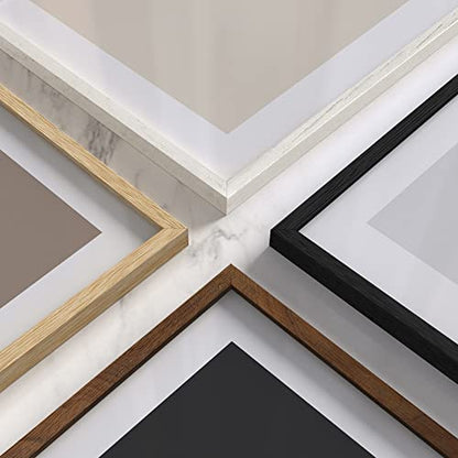 HAUS AND HUES Picture Frame, 5x7 inches, Beige Oak, Set of 6, Natural Wood Picture Frames for Wall Collage - color: Beige Oak, size: 5x7 in, style: Set of 06