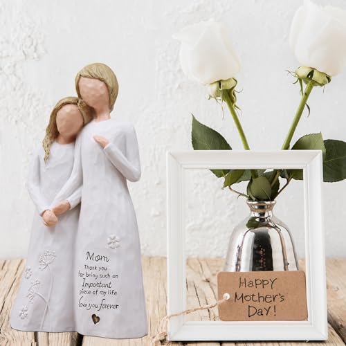 Mom Birthday Gifts from Daughter, Gifts for Mom Resin Figurine | Birthday Gifts for Mom,Gifts for Mom Mothers Day Christmas, Mother of the Bride Gift, Hand-Painted Resin Statue - style: Mom gifts