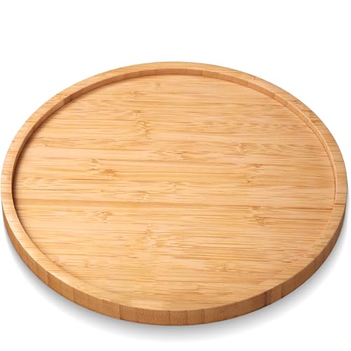 VERTORGAN Bamboo Serving Tray,8.7 Inch Trays Platter,Home Decor(Natural) | Coffee Table Tray,Living Room Decor,Bar Serving Platter,Party Tray,Charcuterie Board,Cheese Platter, Decorative Wood Tray - color: Natural-8.7in