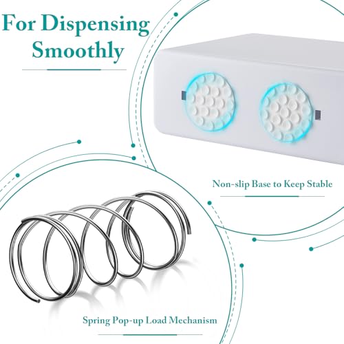 Paper Towel Dispenser Countertop,Non-Slip Base,White-S | Multifold Trifold Z-Fold Paper Towel Holder, Hand Towel Dispenser for Kitchen Bathroom Commercial,Single Sheet Dispensing - color: White-s