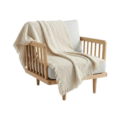 Pure Country Weavers Herringbone Natural Weave Blanket - Gift Tapestry Throw Woven from Cotton - Made in The USA (69x48) - color: Herringbone