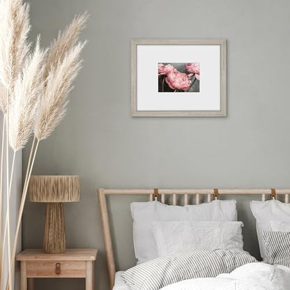 Americanflat 11x14 Picture Frame - Matted to 5x7 - Driftwood | Engineered Wood construction, Shatter-resistant glass, hangs vertical or horizontal, sawtooth hangers included - color: Driftwood