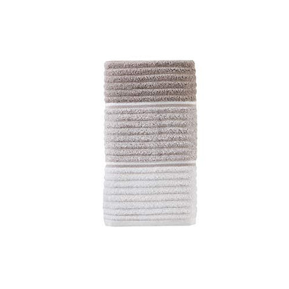 SKL Home Planet Ombre 100% Turkish Cotton Premium 2-Piece Hand Towel Set, 600 GSM, Soft & Absorbent, Taupe - color: Planet Ombre, Taupe, style: 2-Piece Hand Towel Set