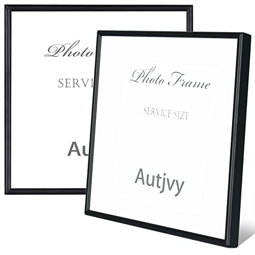 3x3 Picture Frame 2 Pack Black Thin Aluminum Real Glass | Modern Simple Thin Aluminum Metal, Tabletop and Wall Display, elegant ornament for daily family photo storage - color: Black, size: 3x3