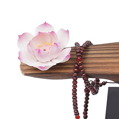 Backflow Incense Holder with LED Light, Countertop Incense Burner Holder Chinese Retro Ceramic Backflow Incense Burner for Relaxing or Home Decor (Style 3) - size: Style 3